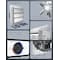 Iliving Silver 10 inch Shutter Exhaust Attic Garage Grow Fan with 3 Speed Thermostat 6 ft. 3 Plugs Cord ILG8SF10V-T - alternate 6
